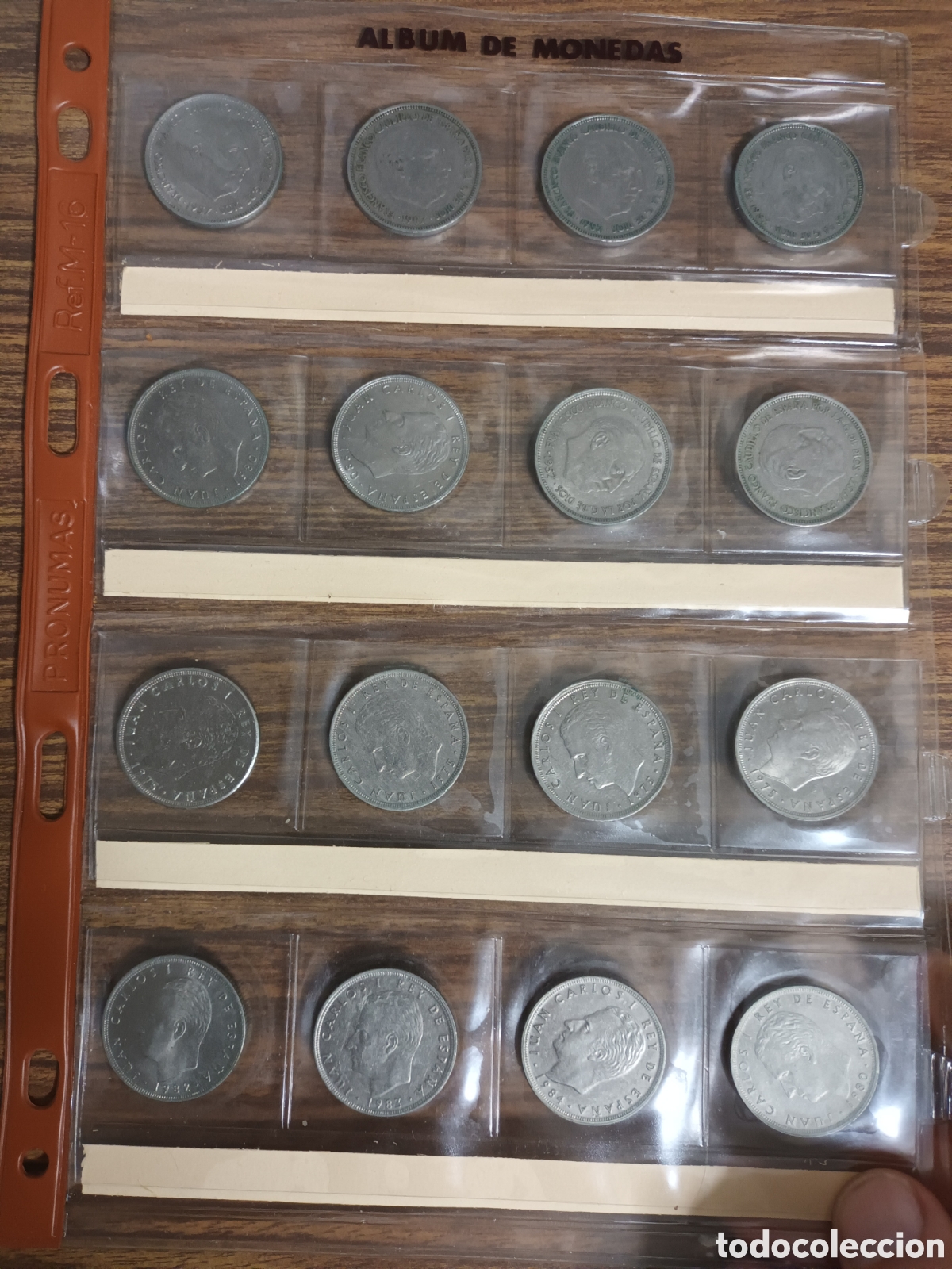 Monedas Franco: ESPA&Ntilde;A. COLECCION DE MONEDAS DE 25 PESETAS DE FRANCO Y REY J CARLOS I. Ver fotos