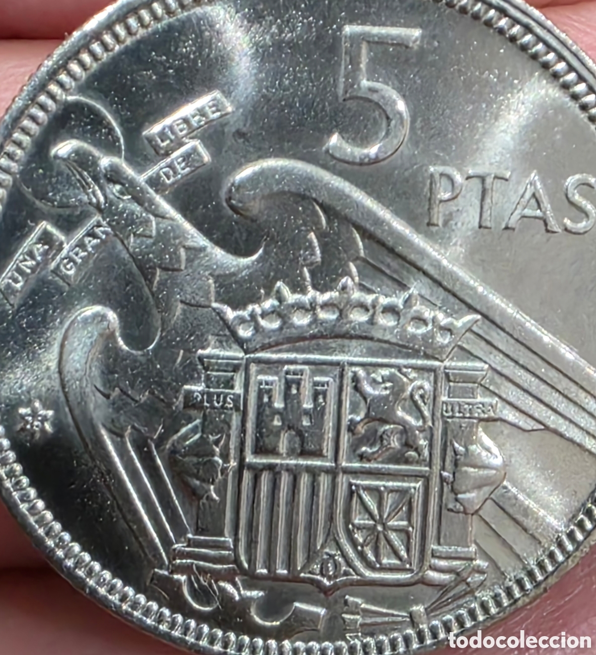 Monedas Franco: 5 pesetas 1957 *75 Proof - PEDIDO M&Iacute;NIMO 5&euro;