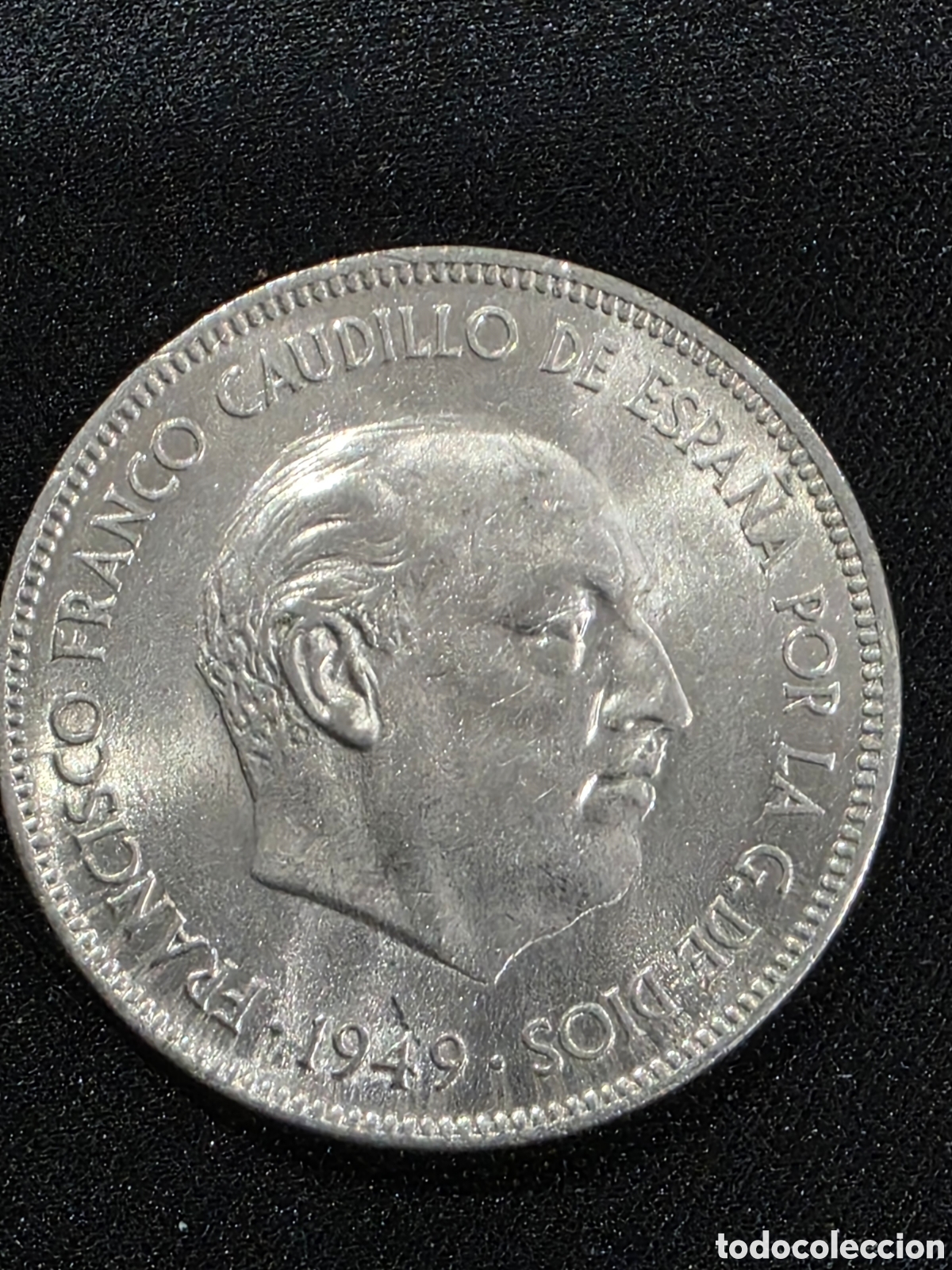 Moedas Franco: 5 pesetas 1949 *50 MBC - PEDIDO M&Iacute;NIMO 5&euro;