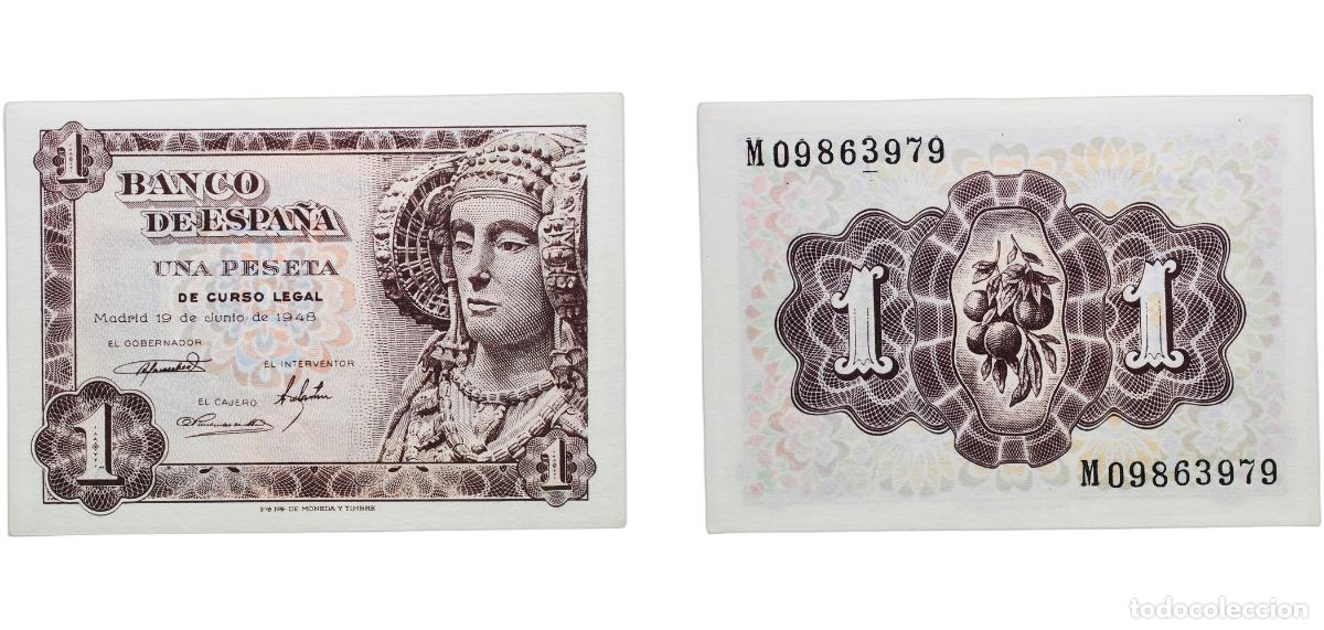 Monedas Franco: Spain Kingdom 1948 1 Peseta Paper (161952000) UNC P 135a