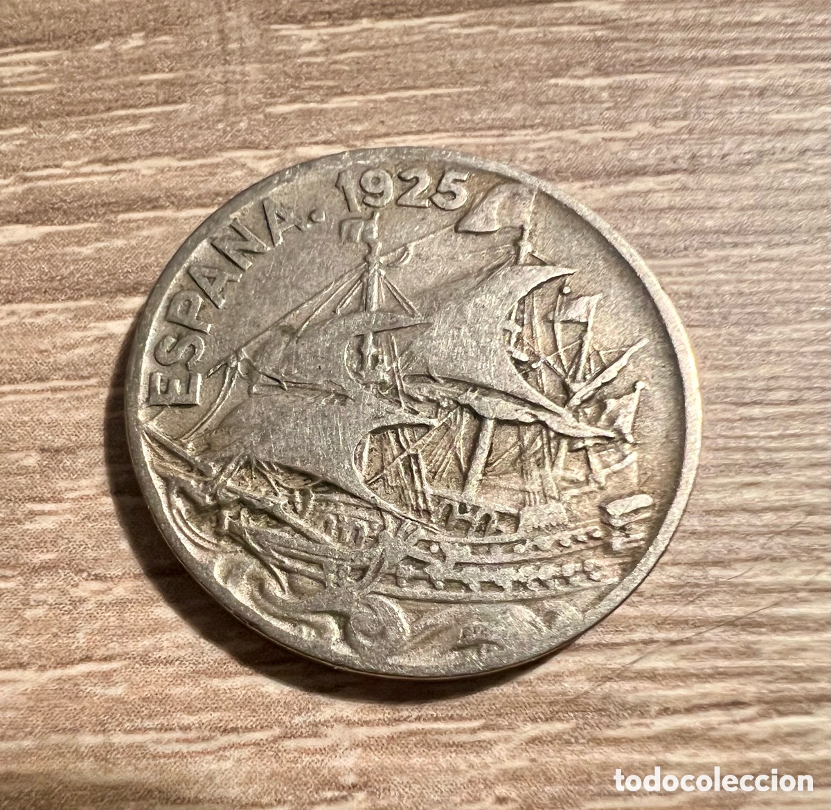 Monedas Franco: LOTE 6 MONEDAS DE 25 CENTIMOS 1925 - Foto 4