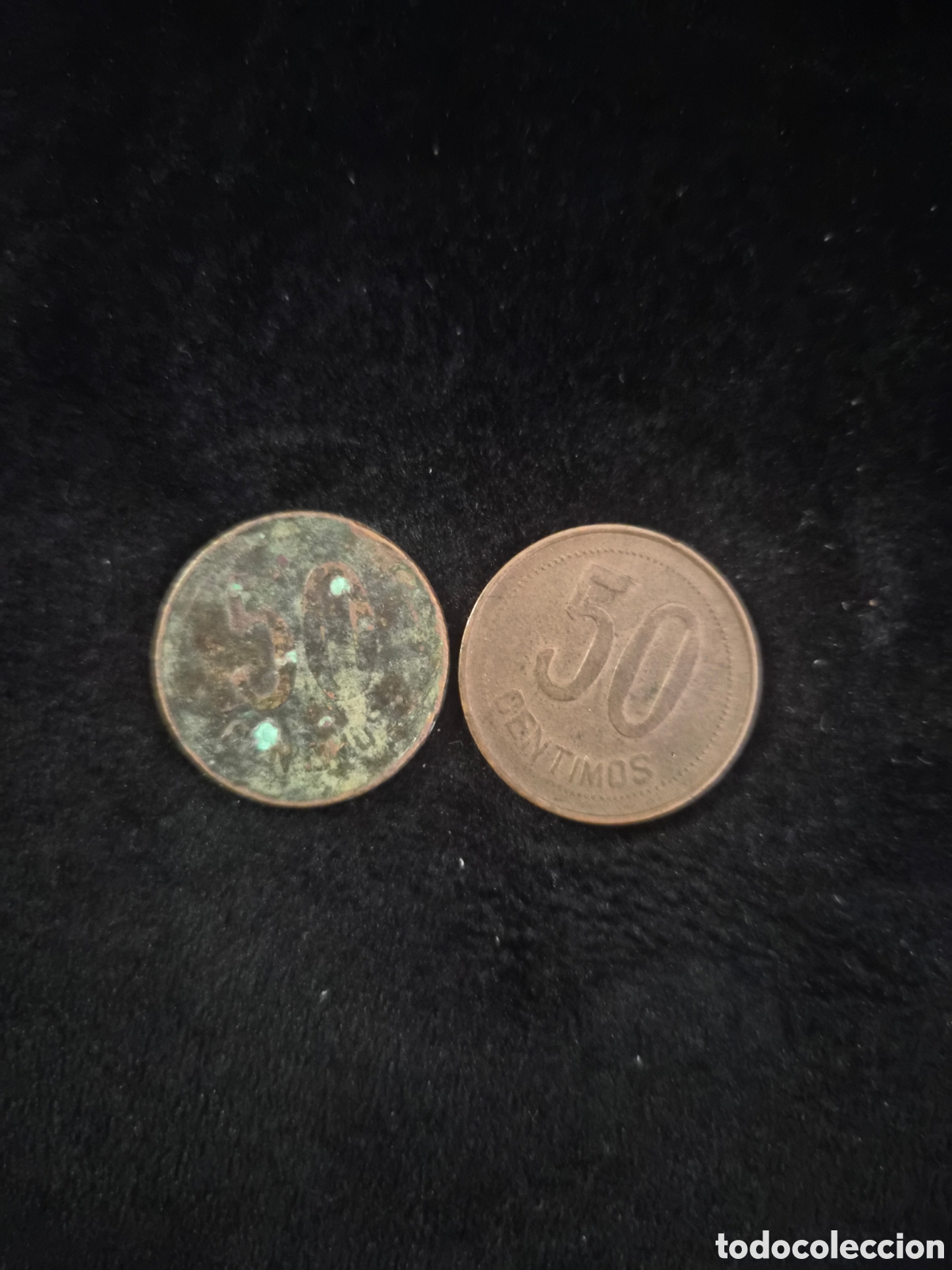 Monedas Franco: Lote de 5 monedas espa&ntilde;olas antiguas - Foto 4