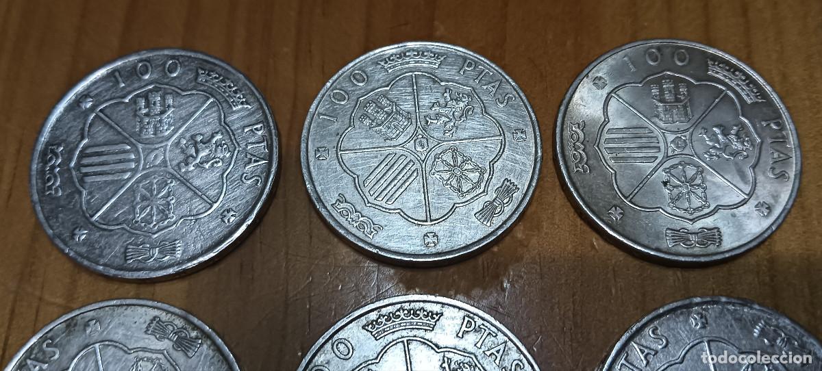 Monedas Franco: LOTE MONEDAS PLATA 100 PESETAS 1966