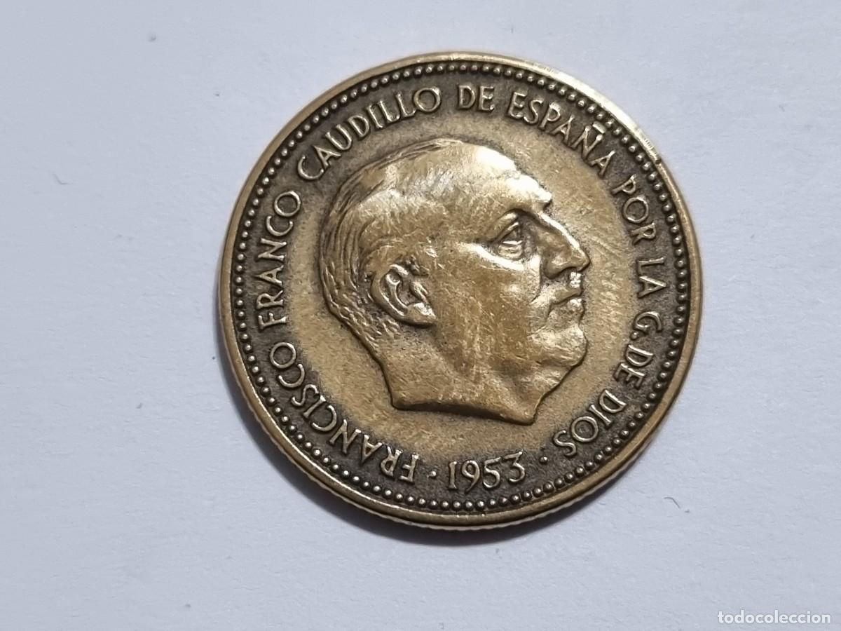 Monedas Franco: Moneda Franco 2,50 Pesetas A&ntilde;o 1953 *54 Estrella 19-54 Espa&ntilde;a Estado Espa&ntilde;ol MBC