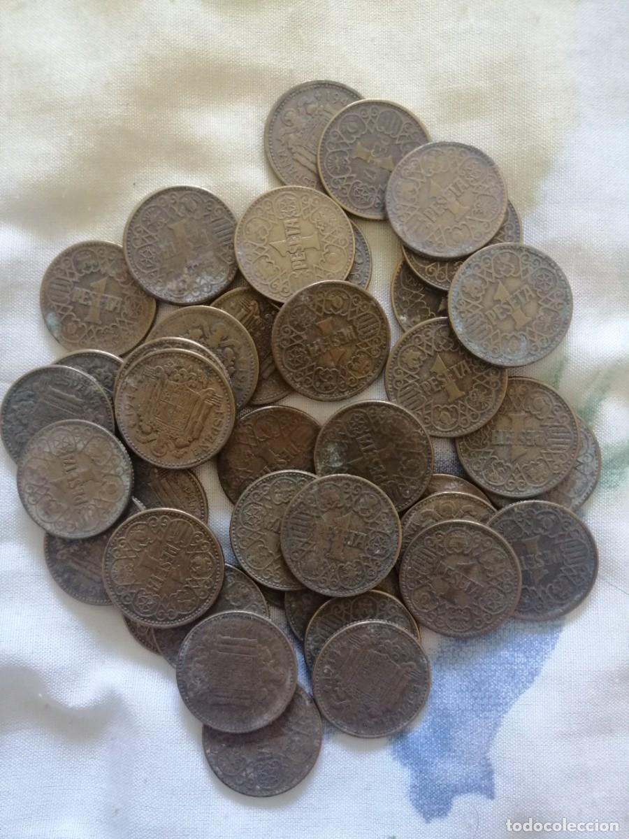 Monedas Franco: LOTE DE 40 MONEDAS DE PESETA 1944 DE FRANCO.