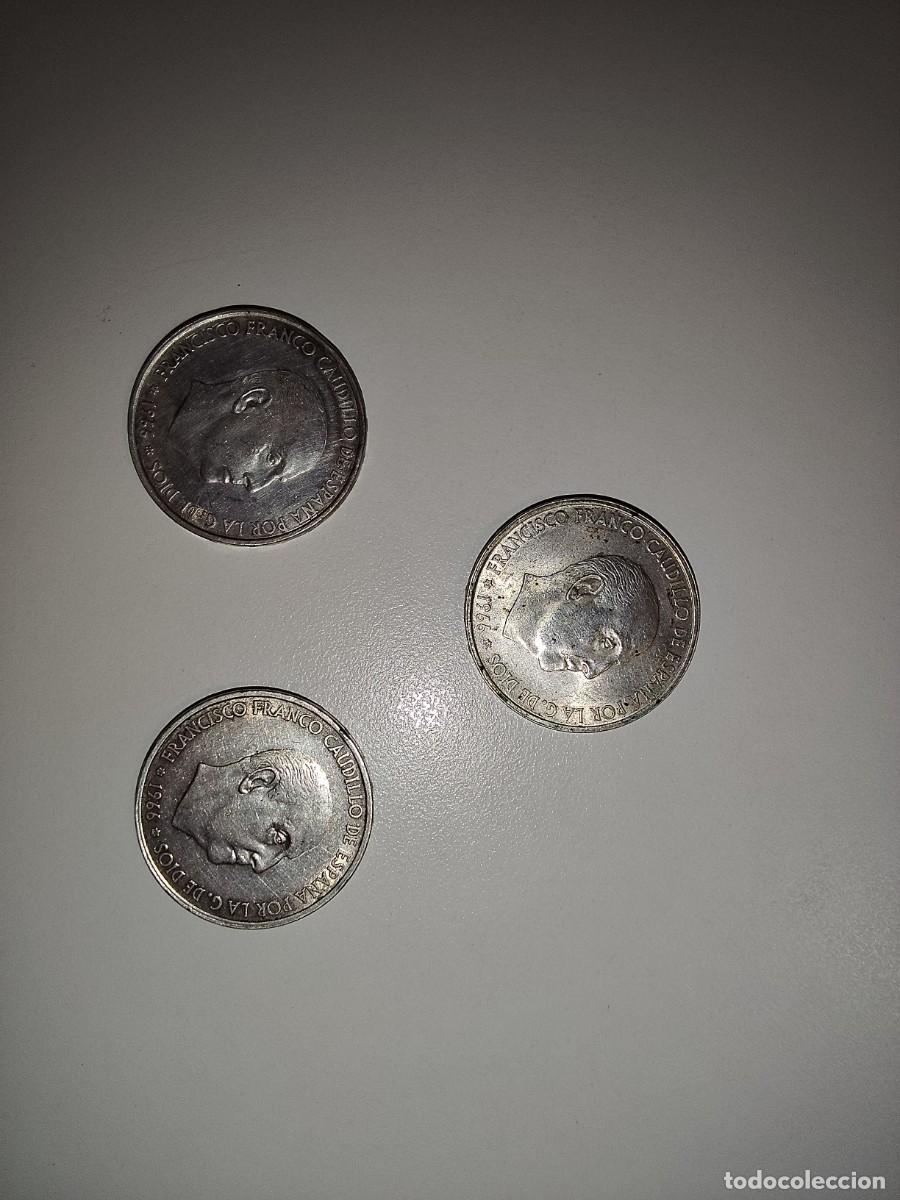 Monedas Franco: 3 Monedas PLATA 100 ptas 1966 Espa&ntilde;a *66* *67* *68*