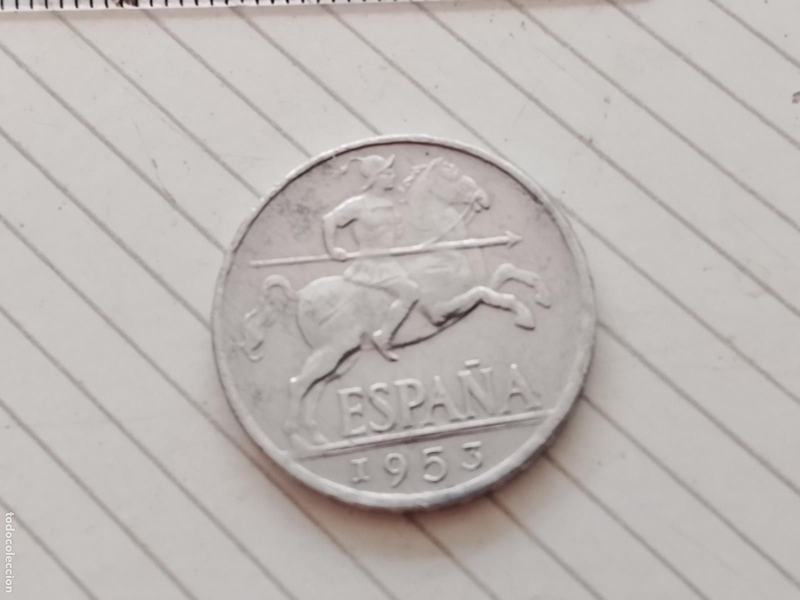 Monedas Franco: 10 c&eacute;ntimos de 1953 MBC