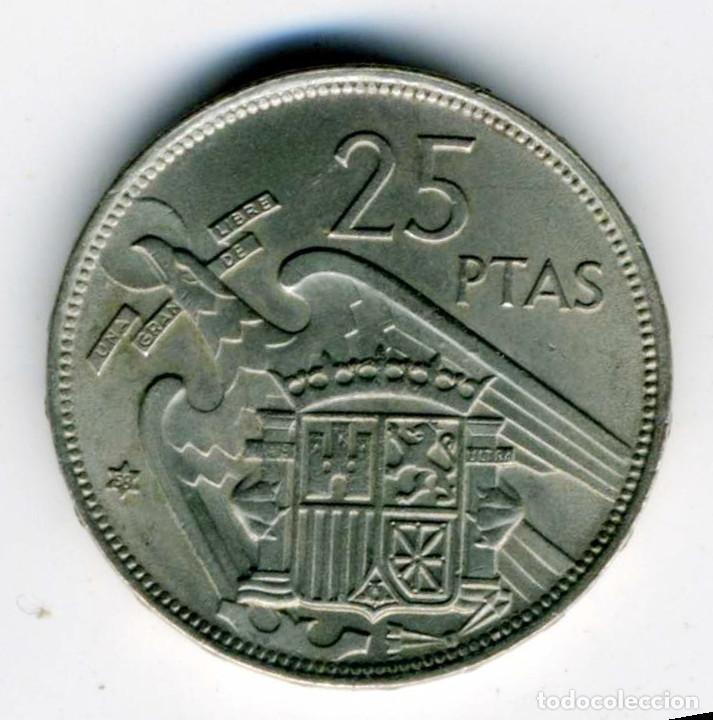 Monedas Franco: XS- FRANCO 25 Pesetas 1957 * 58 EBC o mejor