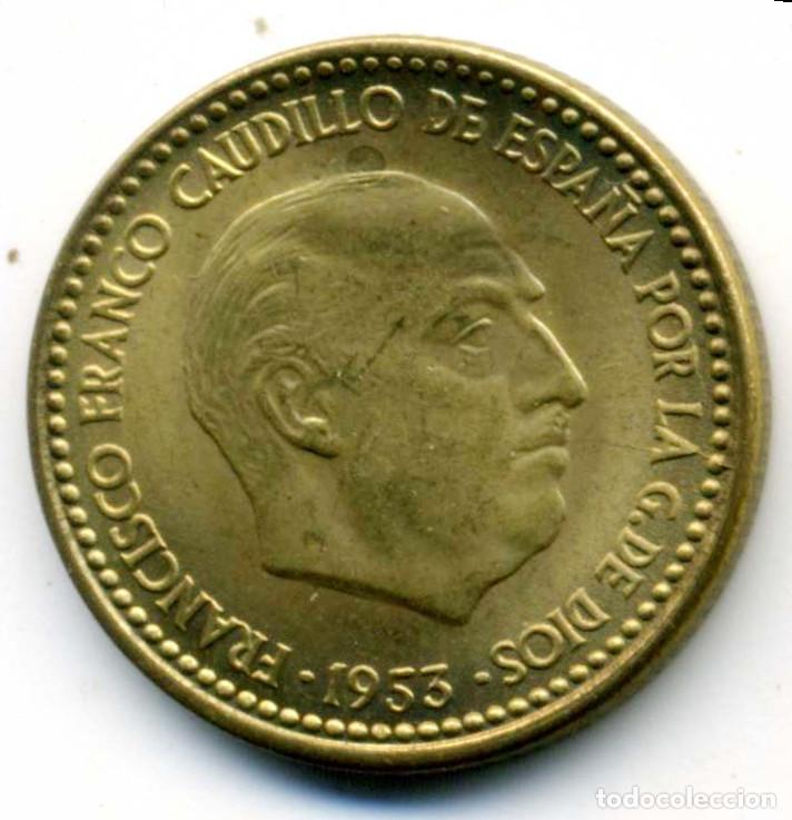 Monedas Franco: XS- FRANCO 1 Peseta 1953 * 19-56 SC