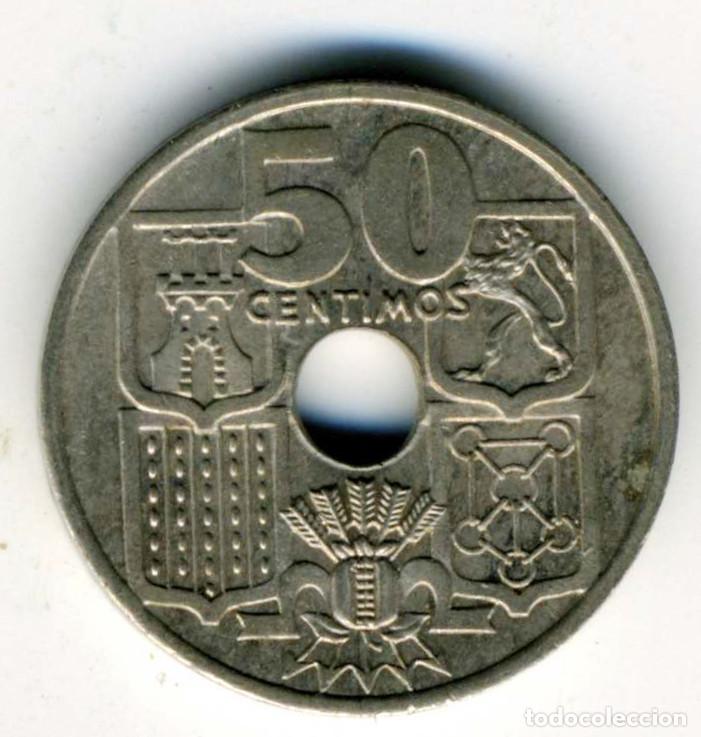 Monedas Franco: XS- FRANCO 50 C&Eacute;NTIMOS 1949 * 51 FLECHAS INVERTIDAS ESCASA EBC+