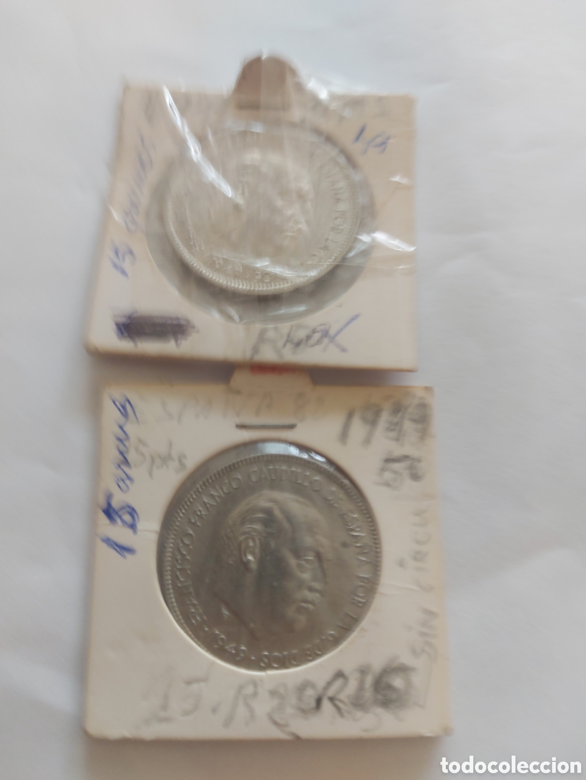 Monedas Franco: 2 monedas de Espa&ntilde;a de1949 - Foto 2