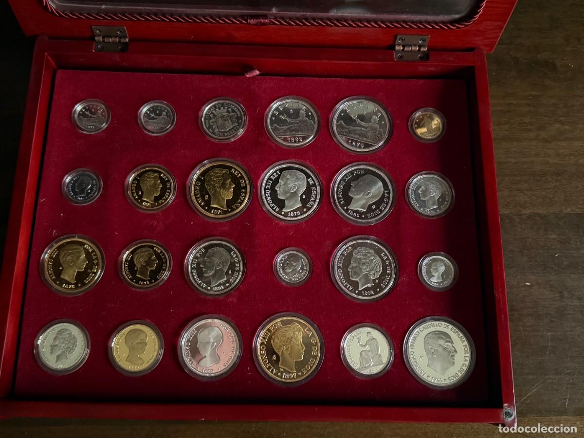 Monedas Franco: Historia de la Peseta FNMT plata 925, 24 monedas