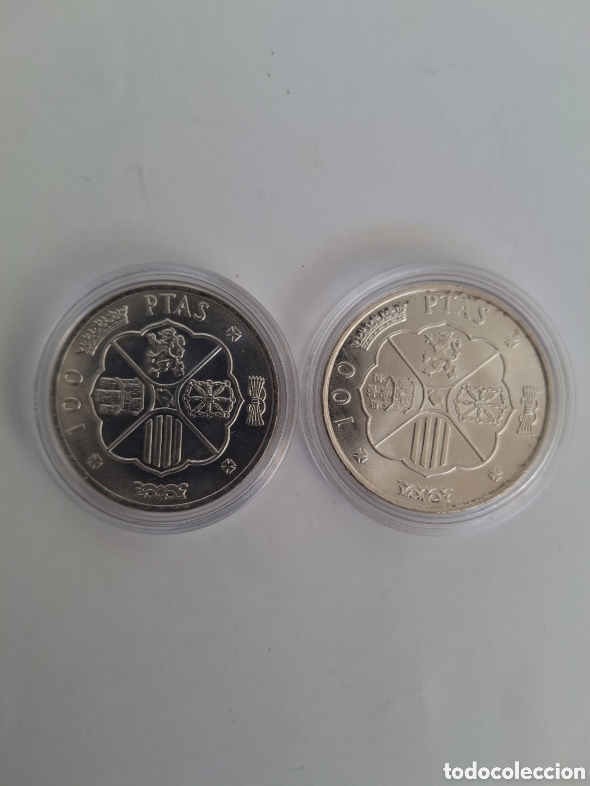 Monedas Franco: Pareja de monedas de plata sin circular