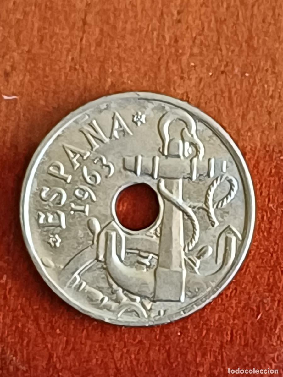 Monedas Franco: Moneda de 50 c&eacute;ntimos de la &eacute;poca de Francisco Franco del a&ntilde;o 1963 *65