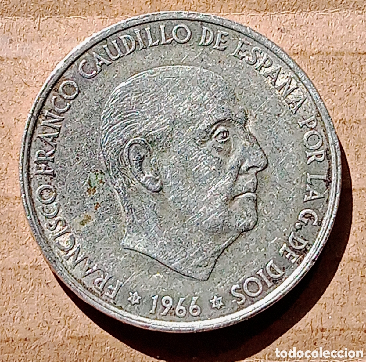 Monedas Franco: 100 pesetas 1966 plata - *67 - mancha - Rc