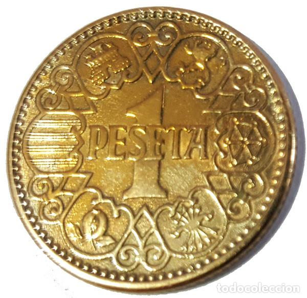 Monedas Franco: 1 peseta Estado Espa&ntilde;ol 1944, SIN CIRCULAR.