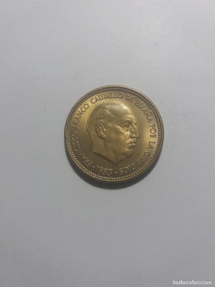 Monedas Franco: Moneda Francisco Franco 2,50 Pesetas 1953 estrellas 19-54
