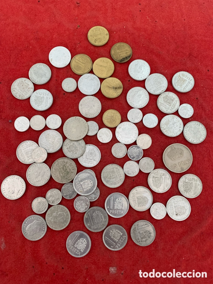 Monedas Franco: LOTE MONEDAS PESETA VARIO VALOR