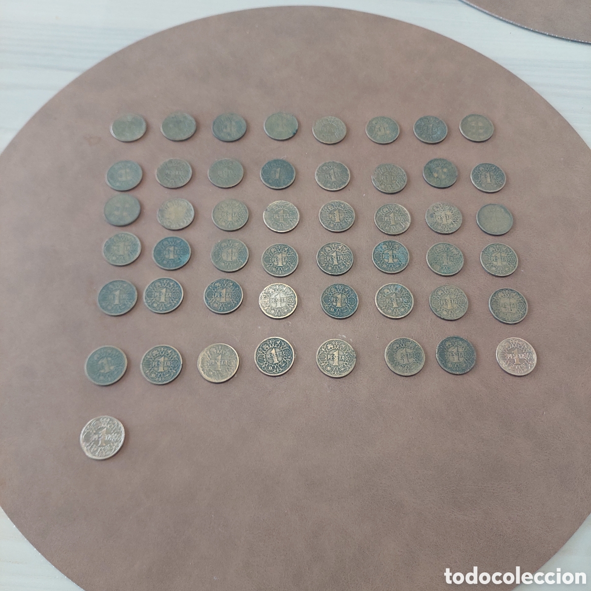 Monedas Franco: Lote 49, 1 peseta 1944 lote