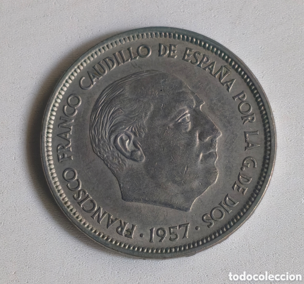 Monedas Franco: 50 PESETAS ESPA&Ntilde;A 1957 SERIE AB