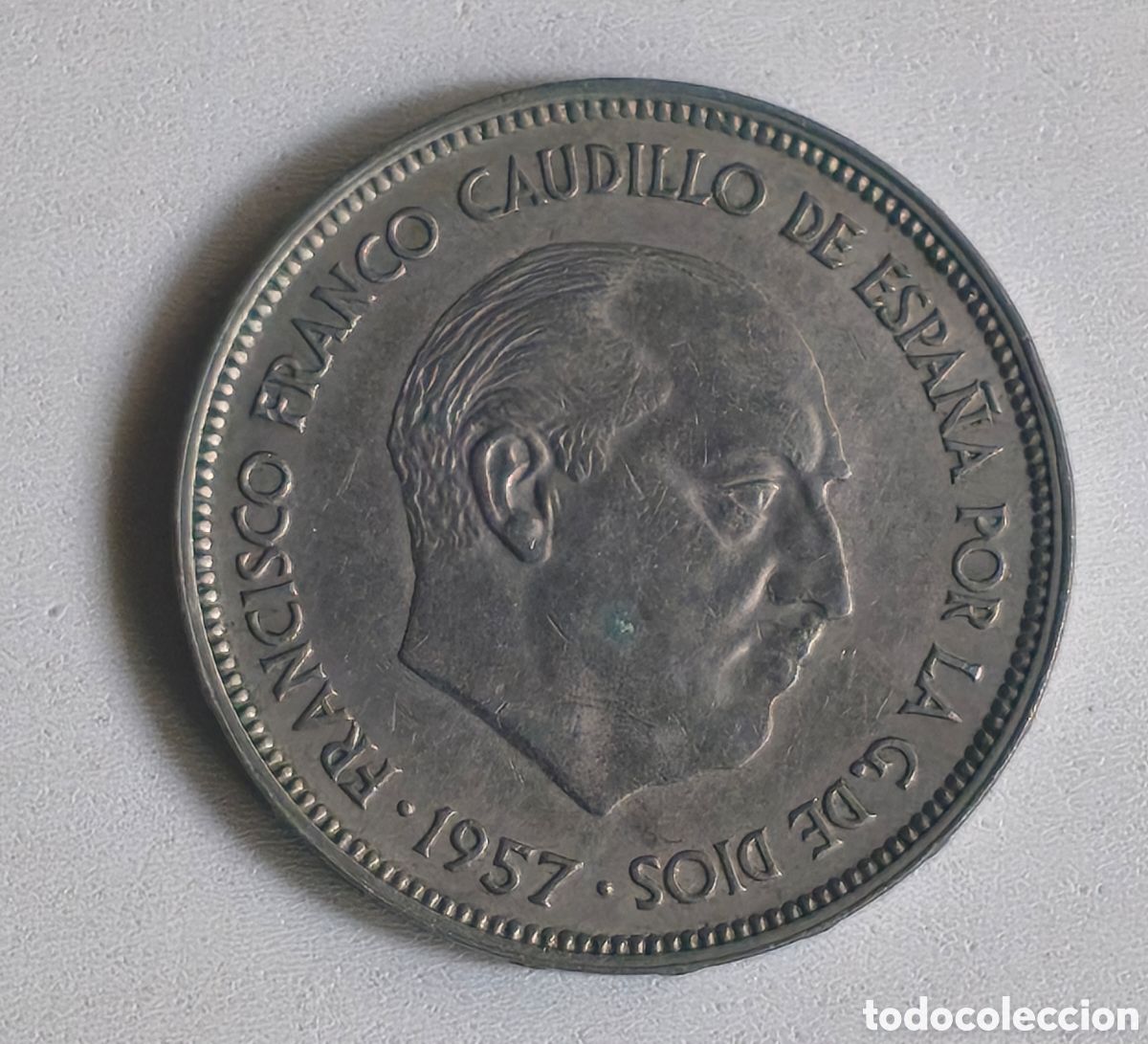 Monedas Franco: 25 PESETAS ESPA&Ntilde;A 1957 SERIE BA