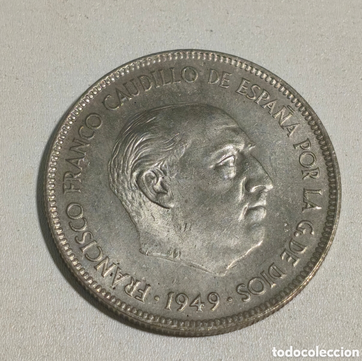 Monedas Franco: 5 PESETAS 1949 *50 SC