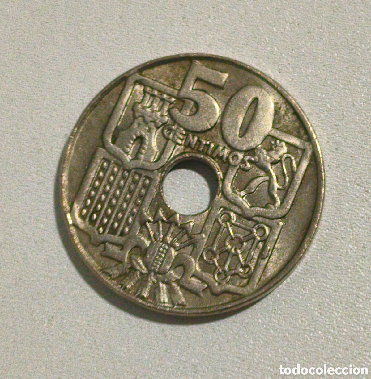 Monedas Franco: 50 C&Eacute;NTIMOS ESPA&Ntilde;A 1963 *63 - Foto 2