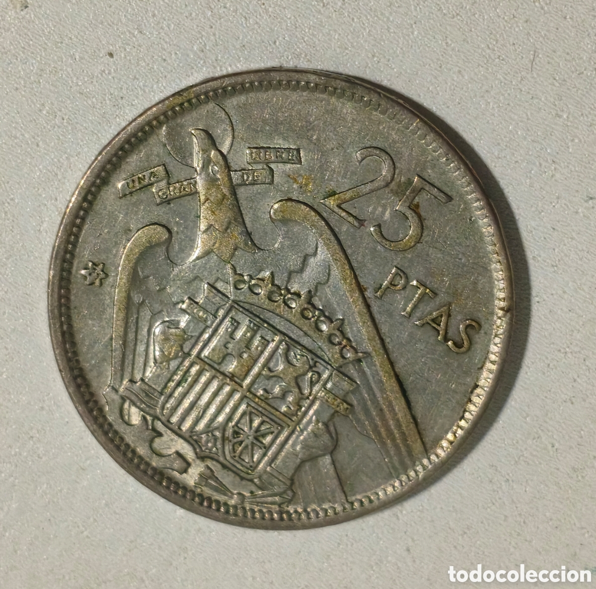 Monedas Franco: 25 PESETAS 1957 *71 EB++ - Foto 2