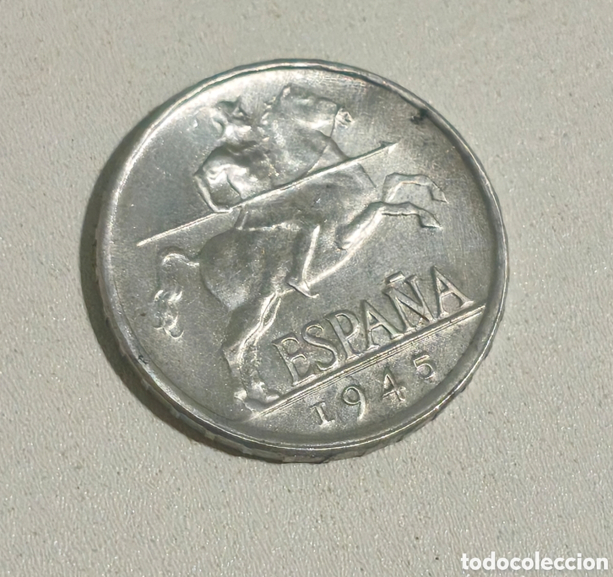 Monedas Franco: 5 C&Eacute;NTIMOS ESPA&Ntilde;A 1945