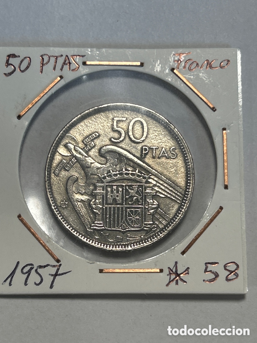 Monedas Franco: 50 ptas Franco 1957 *58