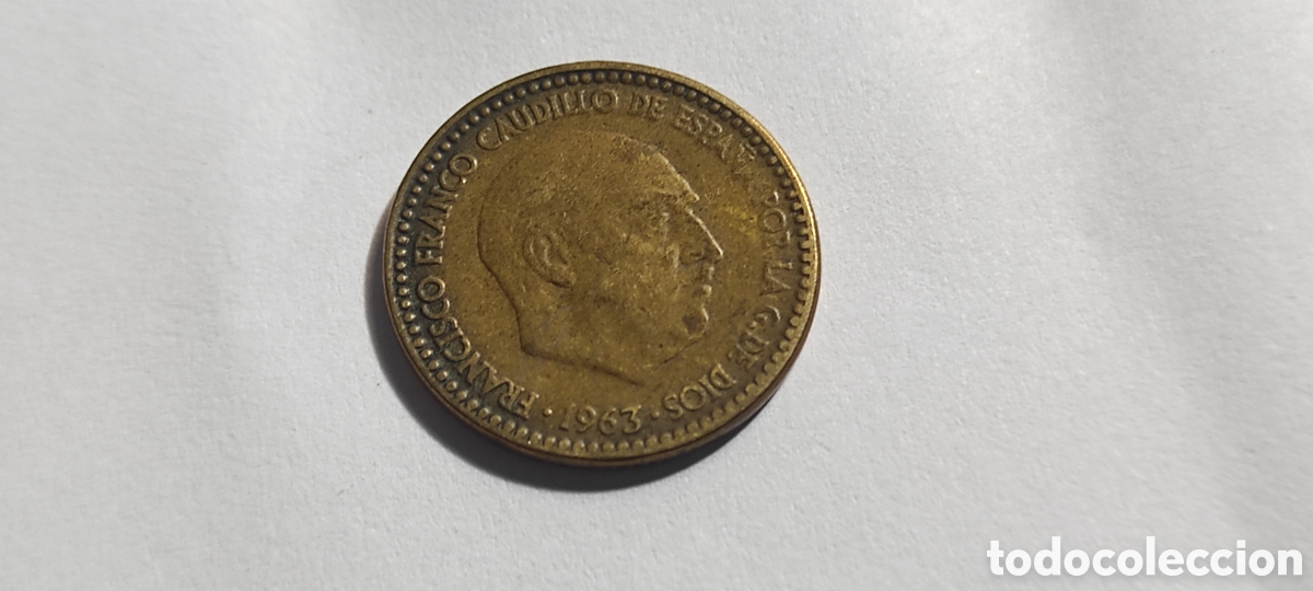 Monedas Franco: 1 PESETA 1963-65 FRANCO ESTADO ESPA&Ntilde;OL
