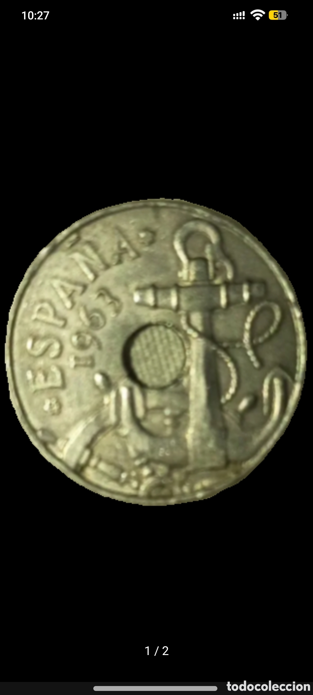 Monedas Franco: Moneda Espa&ntilde;a del 63 - Foto 4