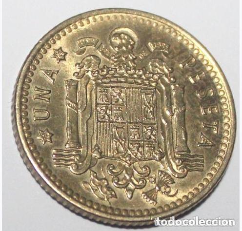 Franco Coins: MONEDA DE 1 PESETA FRANCO 1966 ESTRELLA 74 SC