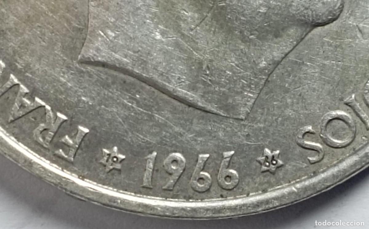 Monedas Franco: Moneda de Espa&ntilde;a 100 pesetas de 1966 de plata - Foto 3