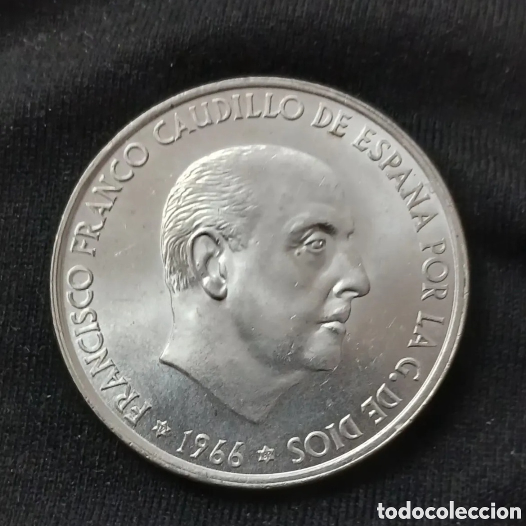 Monedas Franco: MONEDA DE PLATA 1966*69 PALO RECTO.....