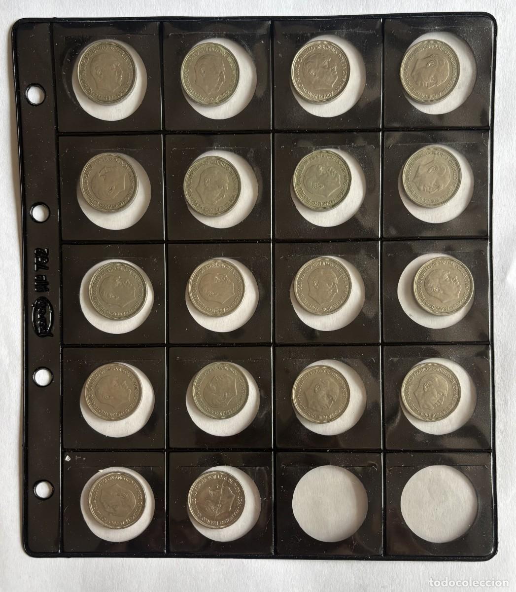 M&uuml;nzen unter Franco: COLECCION COMPLETA DE 5 PESETAS FRANCO 1957 ESTRELLAS DEL 58 AL 75. TODAS