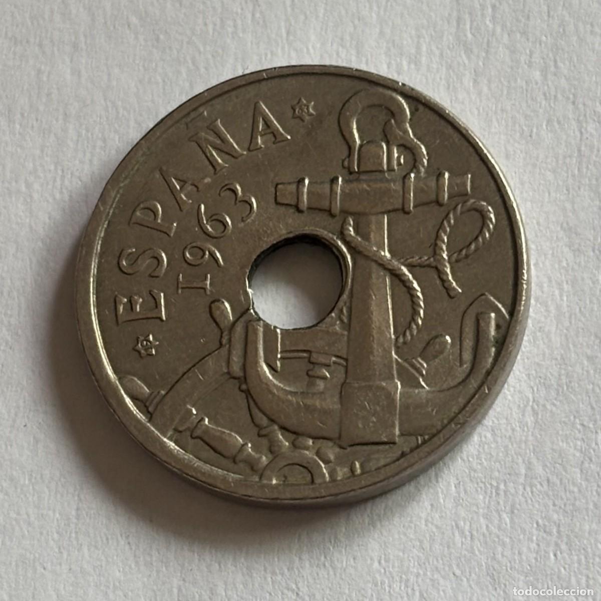 Moedas Franco: MONEDA DE 50 C&Eacute;NTIMOS FRANCO 1963 ESTRELLA 63 (FOTO) MUY CORRECTA