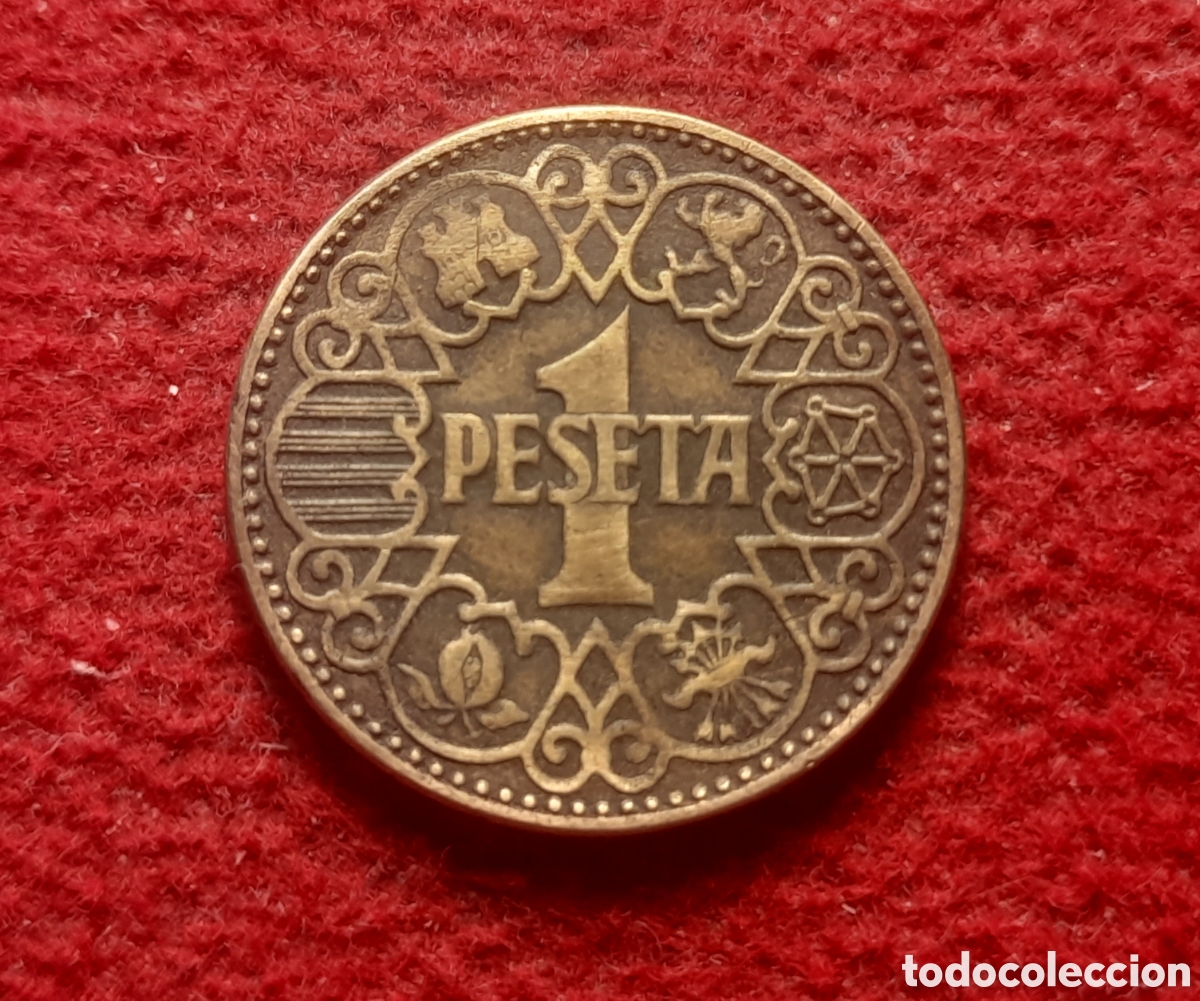 Franco Coins: Moneda 1 peseta 1944