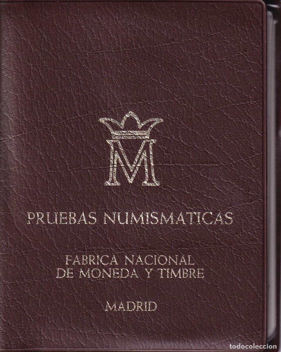 M&uuml;nzen unter Franco: CARTERA CON 6 MONEDAS DEL A&Ntilde;O 1975 DE FRANCO (PRUEBAS NUMISMATICAS)