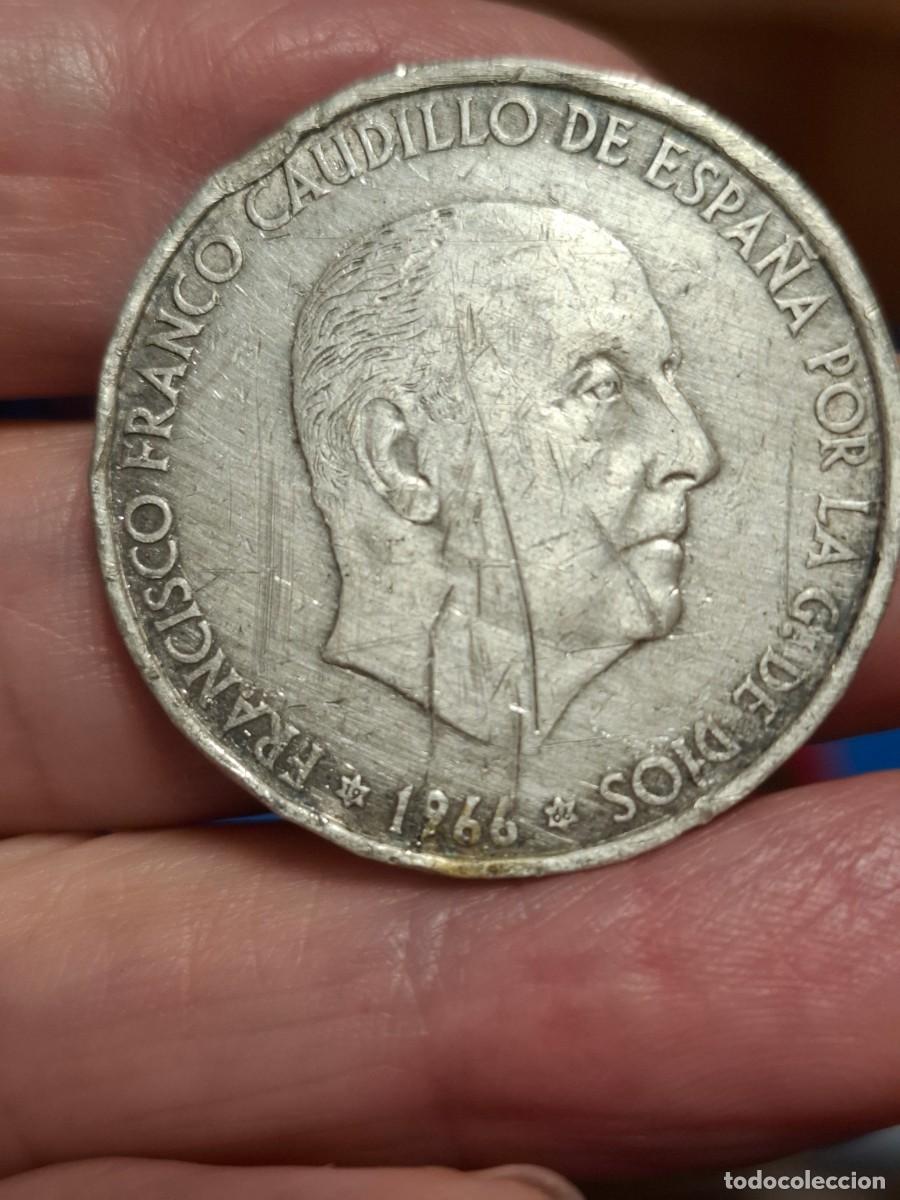 Monete Franco: MONEDA DE PLATA DE 100 PESETAS DE FRANCO DE 1966*19-66