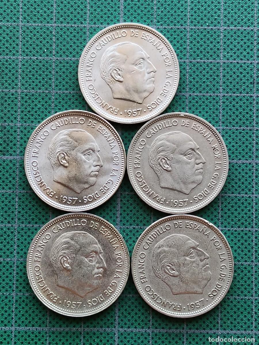 Moedas Franco: ESTADO ESPA&Ntilde;OL: 50 PESETAS 1957 ESTRELLAS: 58-59-60-67-71
