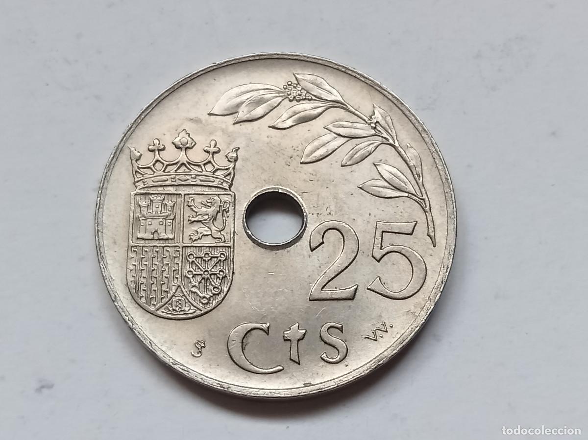 Monedas Franco: ESTADO ESPA&Ntilde;OL 25 C&Eacute;NTIMOS 1937 EBC