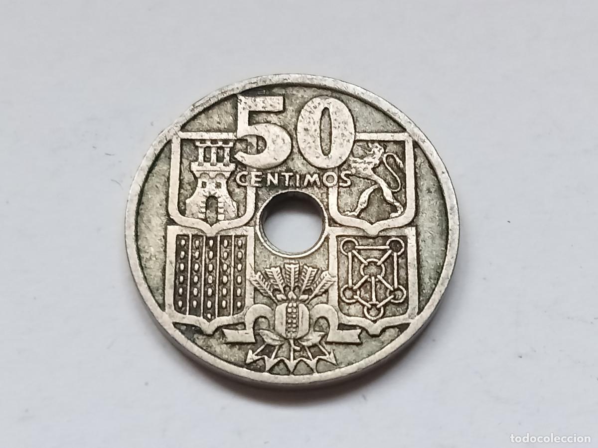 Monedas Franco: ESTADO ESPA&Ntilde;OL 50 C&Eacute;NTIMOS 1949 *19-51 FLECHAS INVERTIDAS MBC