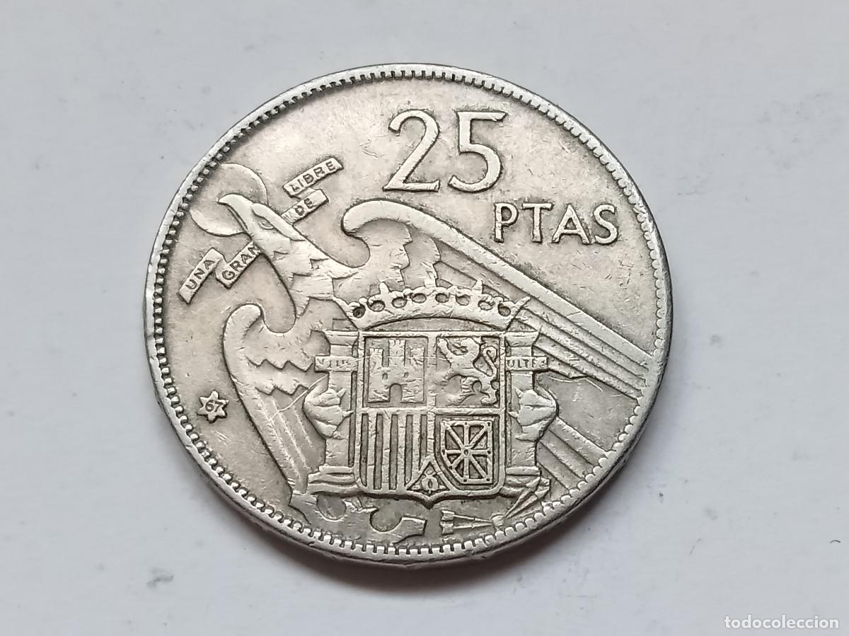Monedas Franco: ESTADO ESPA&Ntilde;OL 25 PESETAS 1957 *67 MBC+