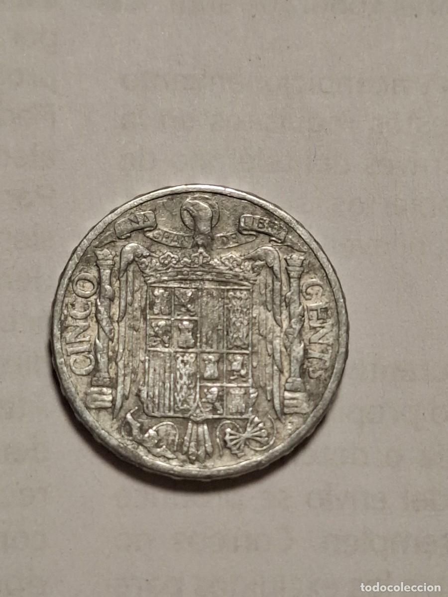 Monedas Franco: MONEDA DE 5 C&Eacute;NTIMOS DE 1945 - Foto 2
