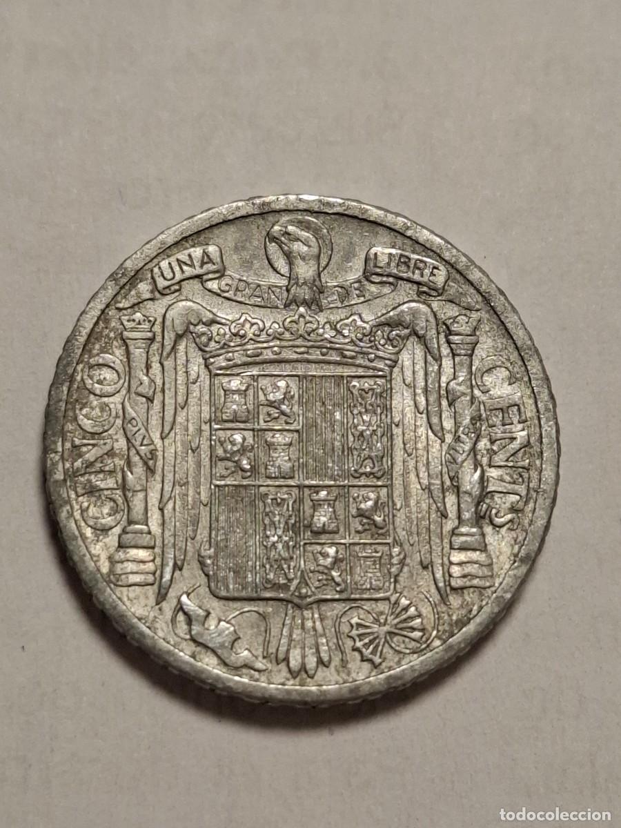Monedas Franco: MONEDA DE 5 C&Eacute;NTIMOS DE 1945 - Foto 2