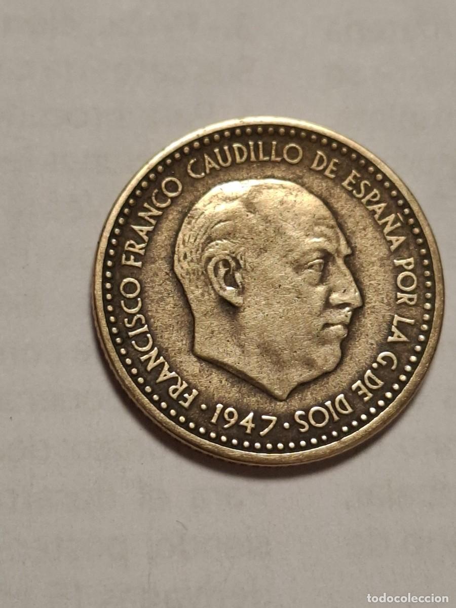 Franco Coins: MONEDA DE 1 PESETA DE 1947*19-48