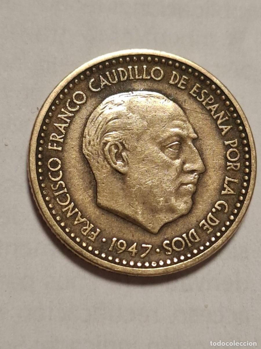 M&uuml;nzen unter Franco: MONEDA DE 1 PESETA DE 1947*19-48