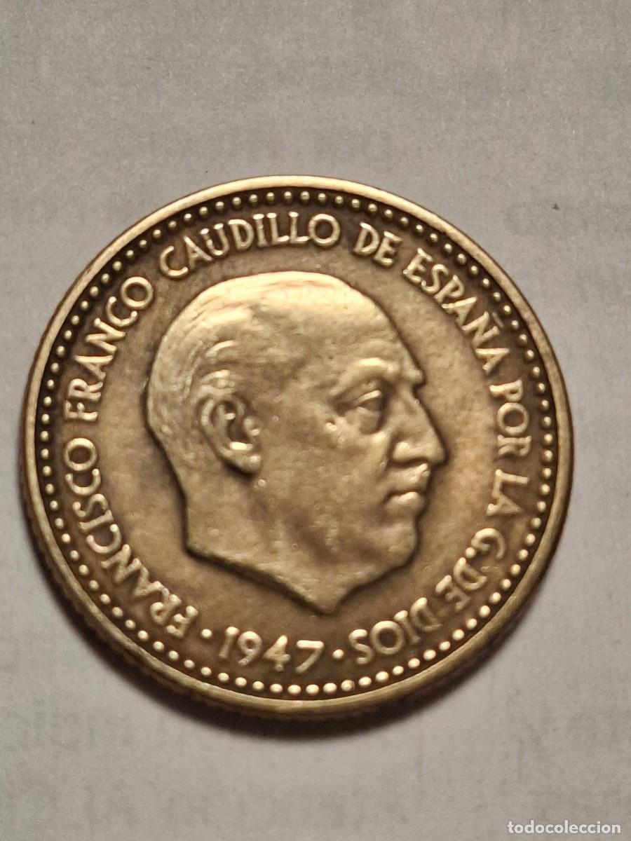 M&uuml;nzen unter Franco: MONEDA DE 1 PESETA DE 1947*19-48