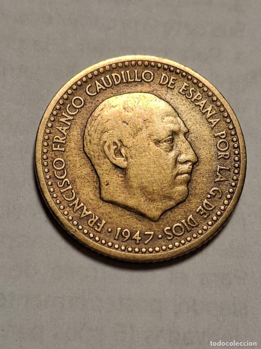 Monete Franco: MONEDA DE 1 PESETA DE 1947*19-49